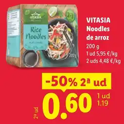 Lidl VITASIA Noodles de arroz oferta