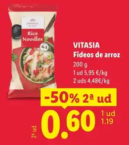 Lidl VITASIA Fideos de arroz oferta