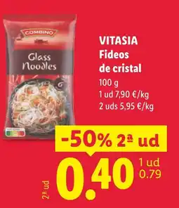 Lidl VITASIA Fideos de cristal oferta