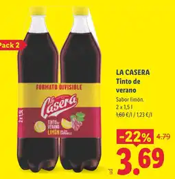Lidl LA CASERA Tinto de verano oferta