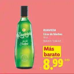 Lidl RUAVIEJA Licor de hierbas oferta