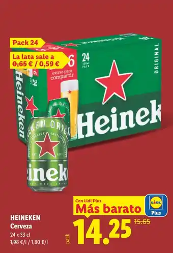 Lidl HEINEKEN Cerveza oferta