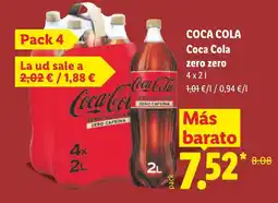 Lidl COCA COLA Coca Cola zero zero oferta