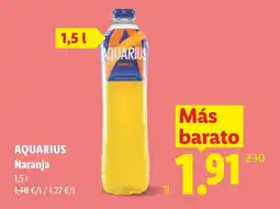 Lidl AQUARIUS Naranja oferta