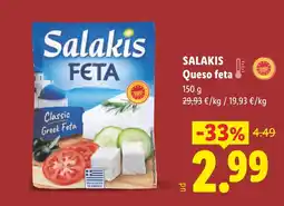 Lidl SALAKIS Queso feta oferta