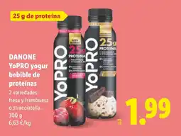 Lidl DANONE YoPRO yogur bebible de proteínas oferta