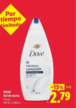 Lidl DOVE Gel de ducha oferta