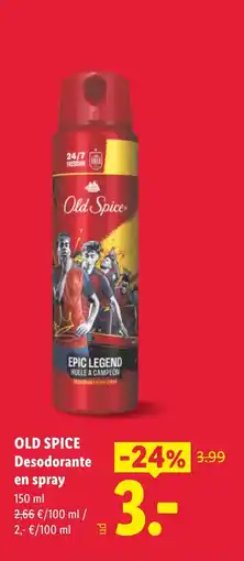 Lidl OLD SPICE Desodorante en spray oferta