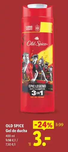Lidl OLD SPICE Gel de ducha oferta