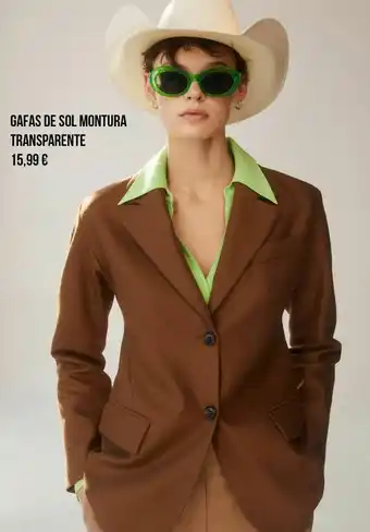 MANGO Gafas de sol montura transparente oferta