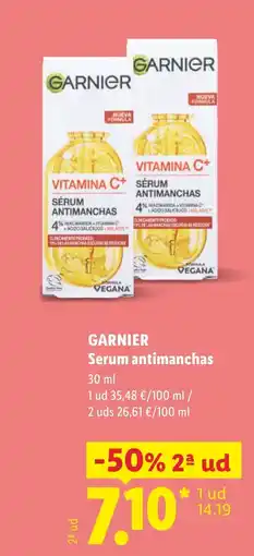 Lidl GARNIER Serum antimanchas oferta