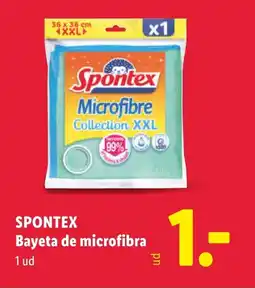 Lidl SPONTEX Bayeta de microfibra oferta
