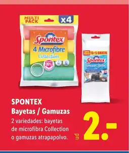 Lidl SPONTEX Bayetas / Gamuzas oferta