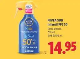 Lidl NIVEA SUN Infantil FPS 50 oferta
