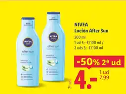 Lidl NIVEA Loción After Sun oferta