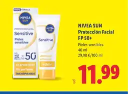 Lidl NIVEA SUN Protección Facial FP 50+ oferta