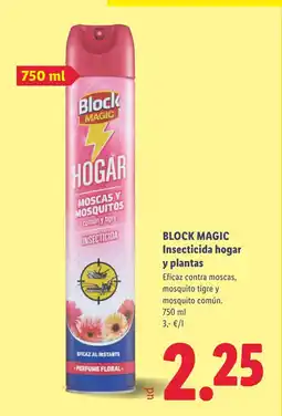 Lidl BLOCK MAGIC Insecticida hogar y plantas oferta