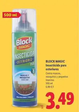 Lidl BLOCK MAGIC Insecticida para exteriores oferta