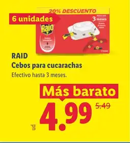 Lidl RAID Cebos para cucarachas oferta