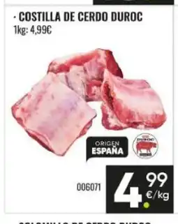 Family Cash Costilla de cerdo duroc oferta