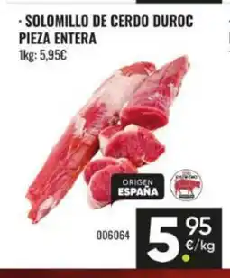 Family Cash Solomillo de cerdo duroc pieza entera oferta