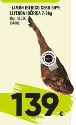 Family Cash Jamón ibérico cebo 50% leyenda ibérica oferta