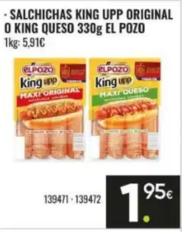Family Cash EL POZO salchichas king upp original o king queso oferta
