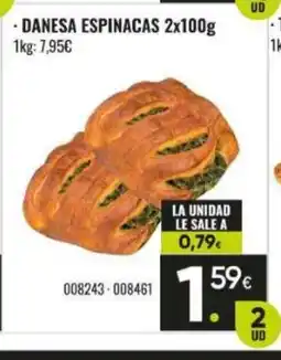 Family Cash Danesa espinacas oferta