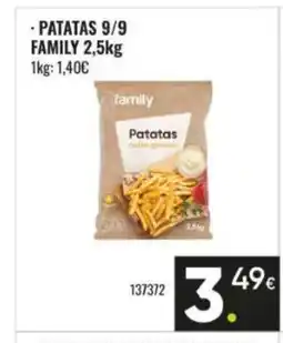 Family Cash FAMILY Patatas 9/9 oferta