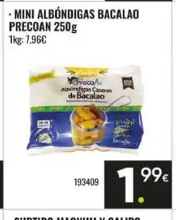 Family Cash PRECOAN Mini albóndigas bacalao oferta