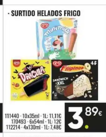Family Cash Surtido helados frigo oferta