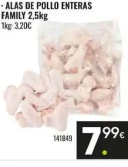 Family Cash FAMILY Alas de pollo enteras oferta