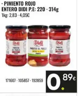 Family Cash DIDI Pimiento rojo entero oferta