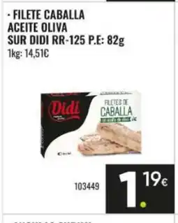 Family Cash DIDI Filete caballa aceite oliva sur oferta