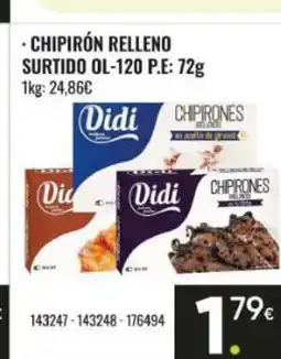 Family Cash Chipirón relleno surtido oferta