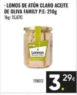 Family Cash FAMILY Lomos de atún claro aceite de oliva oferta