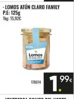 Family Cash FAMILY Lomos atún claro oferta