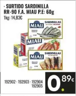 Family Cash MIAU Surtido sardinilla oferta