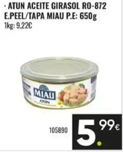 Family Cash MIAU Atun aceite girasol ro-872 e.peel/tapa oferta