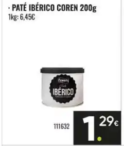 Family Cash COREN Paté ibérico oferta
