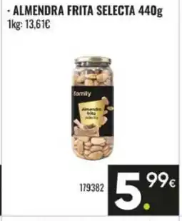 Family Cash Almendra frita selecta oferta