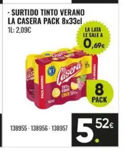 Family Cash LA CASERA Surtido tinto verano oferta