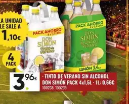 Family Cash DON SIMÓN Tinto de verano sin alcohol oferta