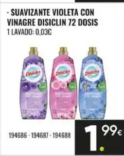 Family Cash DISICLIN Suavizante violeta con vinagre 72 dosis oferta