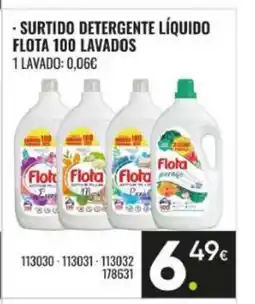 Family Cash FLOTA Surtido detergente líquido 100 lavados oferta