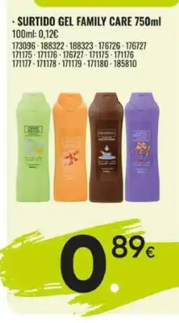 Family Cash Surtido gel family care oferta