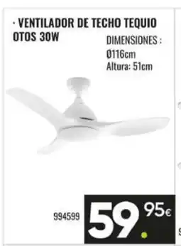 Family Cash Ventilador de techo tequio otos 30w oferta