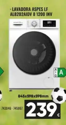 Family Cash Lavadora aspes lf al8202aidv 8 1200 inv oferta