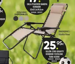 Family Cash Sillón zero gravity verdoor textileno oferta