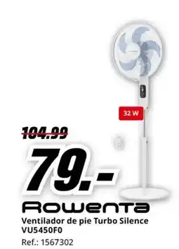 MediaMarkt ROWENTA Ventilador de pie Turbo Silence VU5450F0 oferta